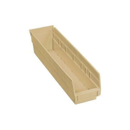 Quantum Storage Systems GEC™ Plastic Nesting Storage Shelf Bin 4-1/8"W x 17-7/8"D x 4"H Beige QSB103IV